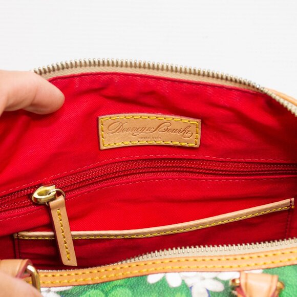 Dooney & Bourke Hydrangea Monogram Dome Zip Satchel - Picture 11 of 11